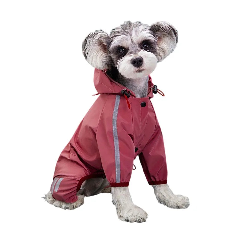 Reflective Waterproof Dog Raincoat – Jumpsuit for Small & Medium Dogs