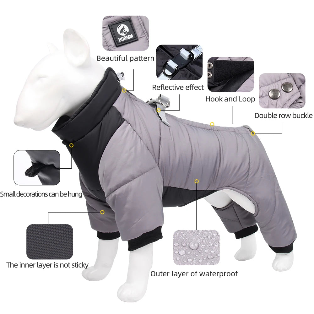 Winter Warm Waterproof Dog Jacket