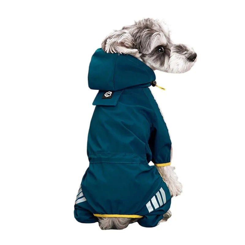 Reflective Waterproof Dog Raincoat – Jumpsuit for Small & Medium Dogs